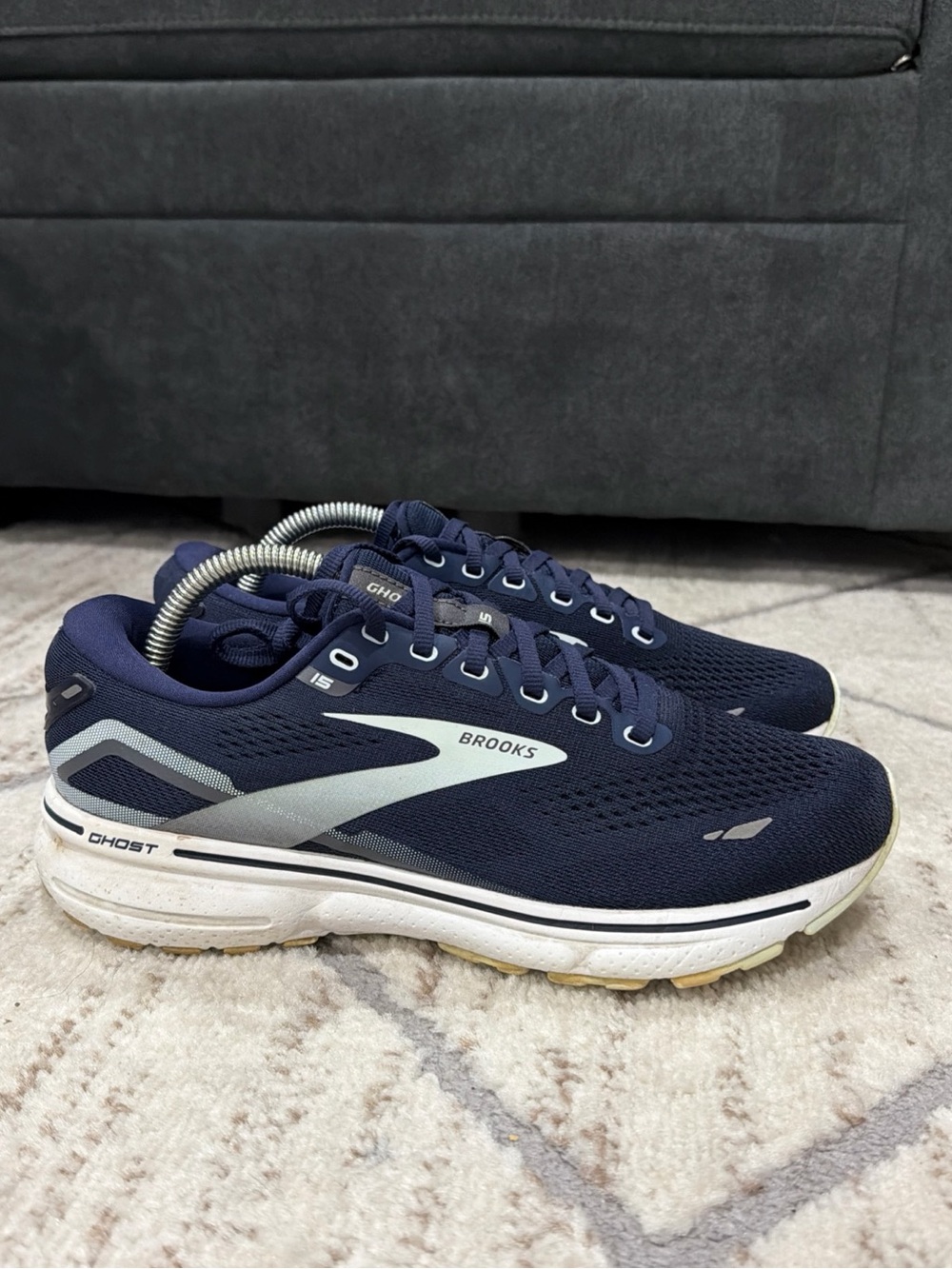 Brooks Womens Ghost 15 Blue 1203801B450 Shoes Running Sneakers Size 9.5 B
